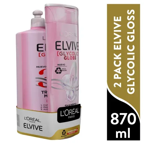 Pk Sh Y Trat Elvive Gloss 3en1 870 Ml
