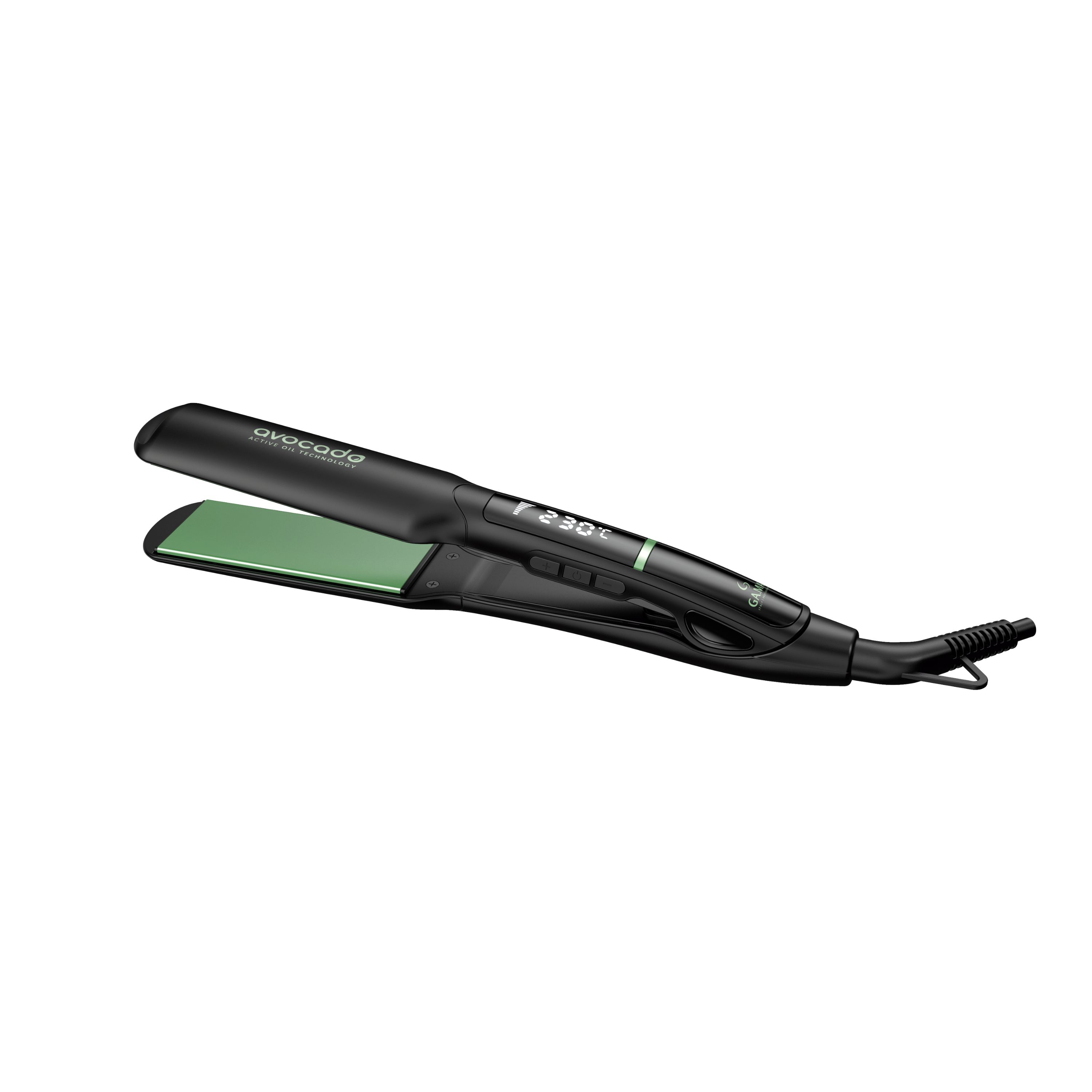 Plancha X Wide avocado GAMA Italy negra placas extra anchas