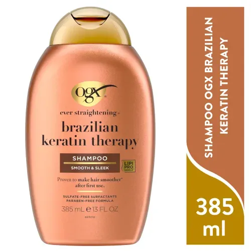 Shampoo Organix terapia keratina brasileña - 385 ml