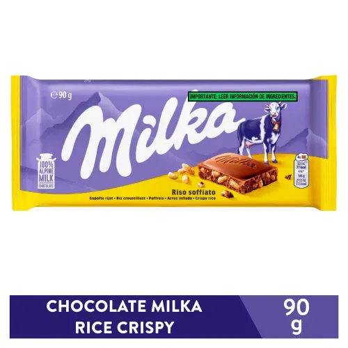 Chocolate Milka Rice Crispy 90 g