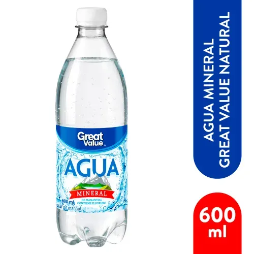 Agua Mineral Great Value Natural - 600 ml
