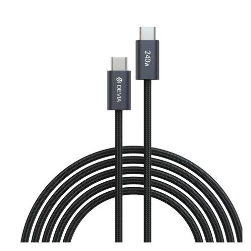 Cable USB‑C a USB‑C DEVIA 240 W PD 3.1, ideal para laptops, consolas de juego y tablets, 2 m