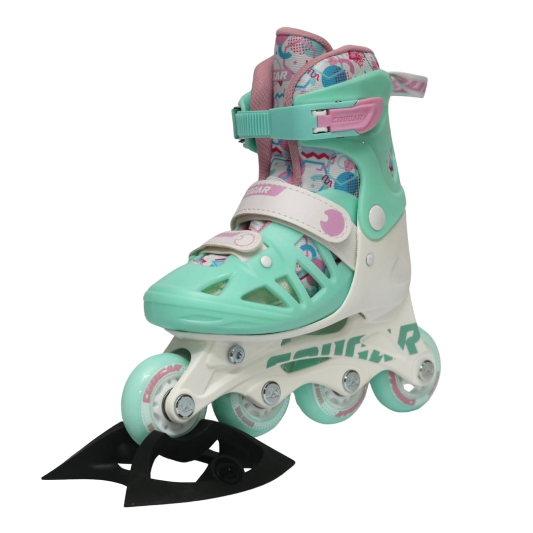 Patín línea Cougar Kids rosa