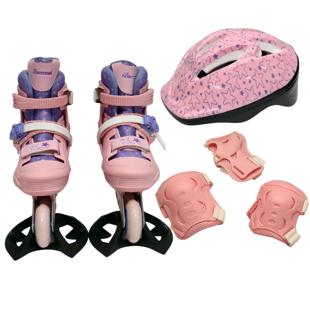 Patín línea en kit Banwei rosa s