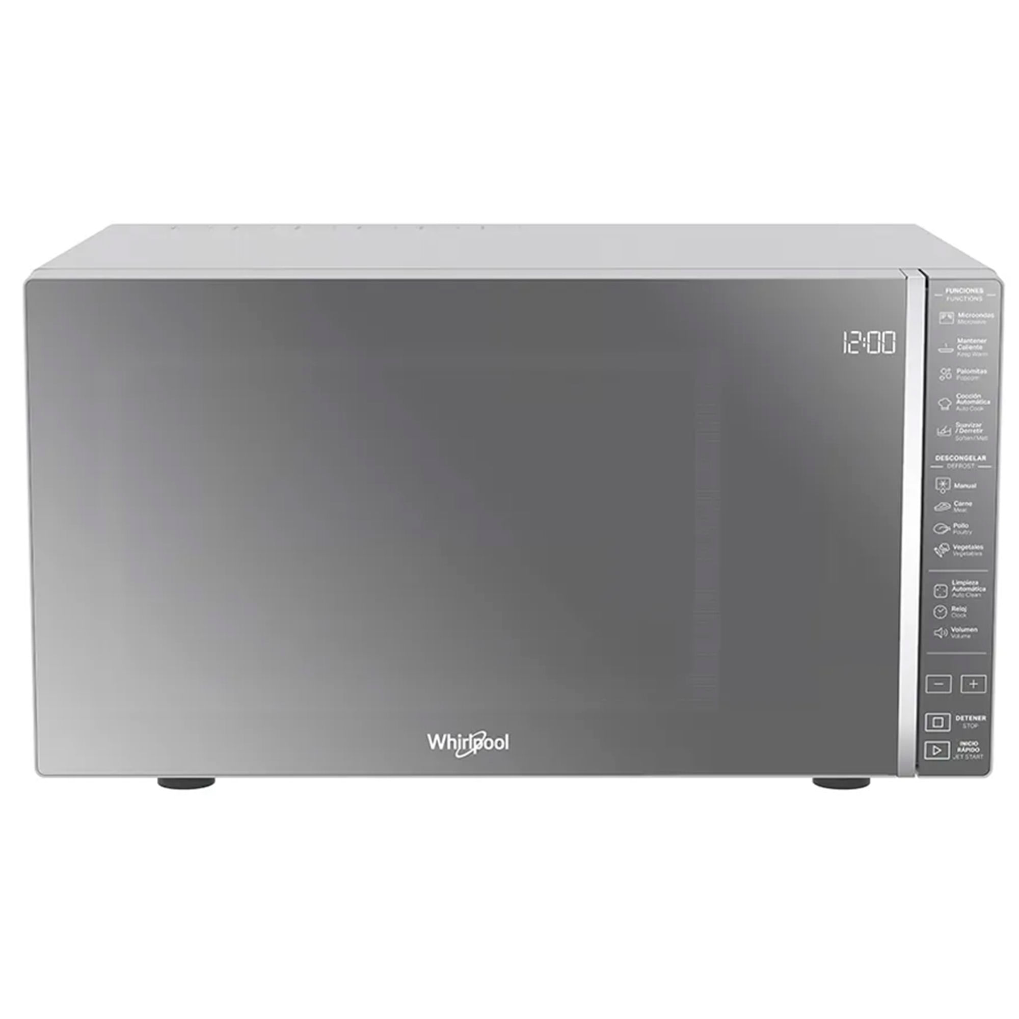 Microondas Whirlpool 0.7 pies, Silver Espejo WM1807D
