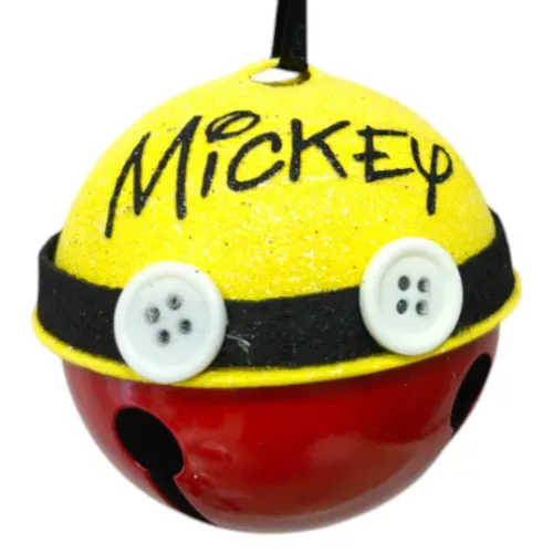 Adorno De Campana Metalica Disney 8 cm