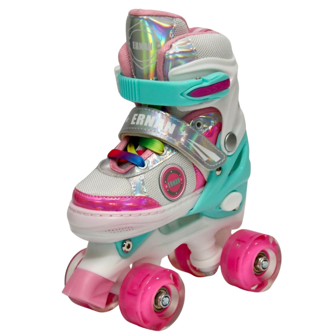 Patín Skate World tradicional Ernan rosa m