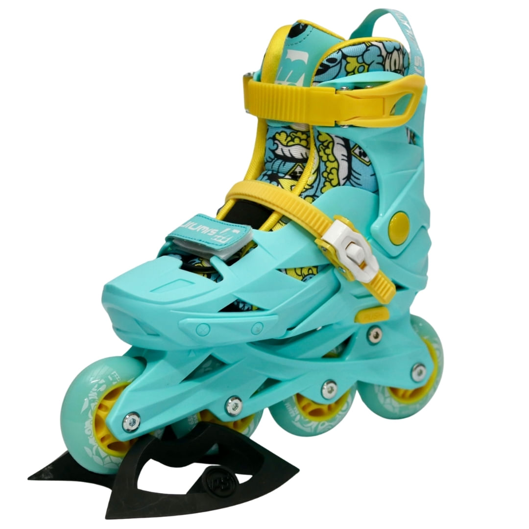 Patín Skate World línea Jiumis azul xs