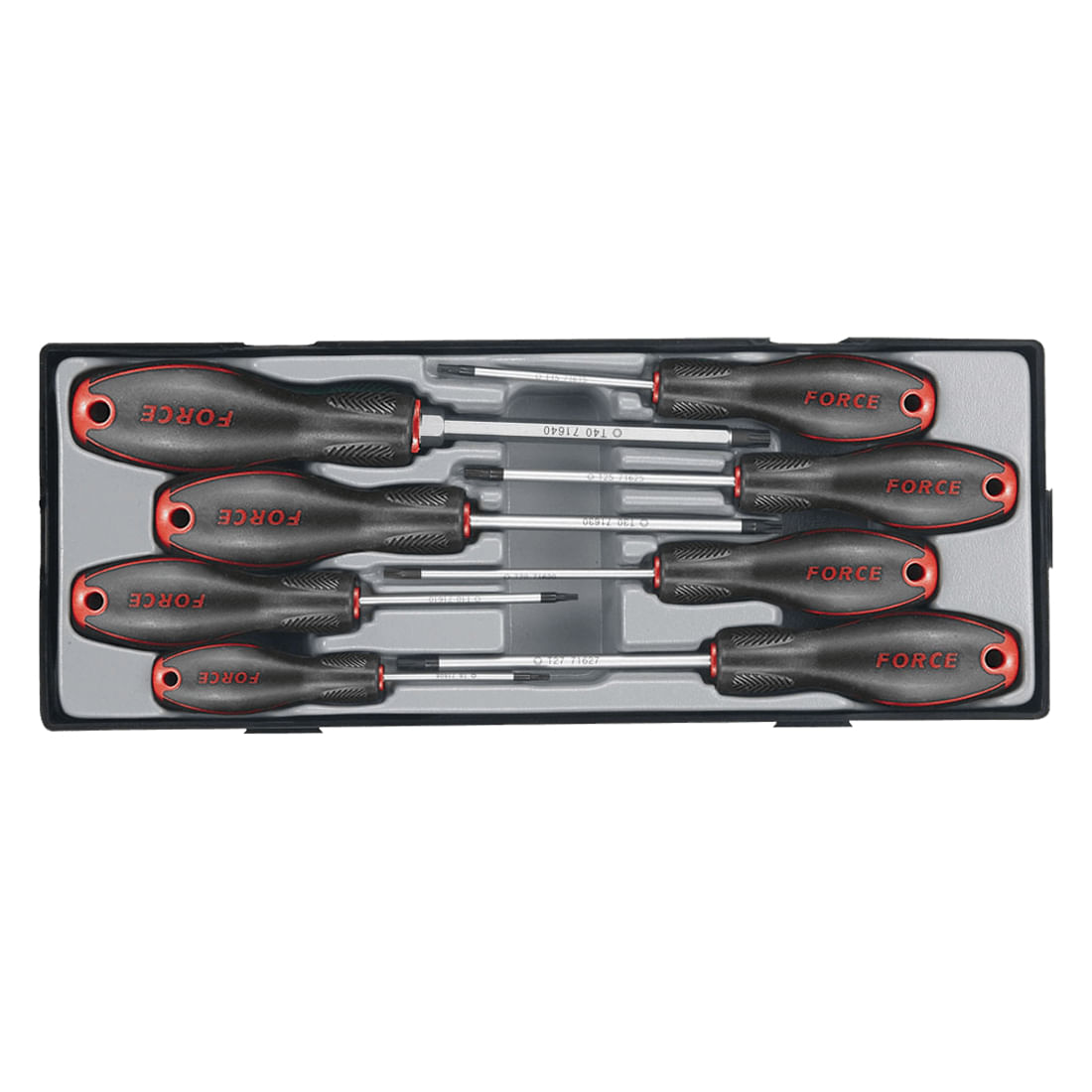 Juego 8 destornilladores torx t8 a t40 FORCE