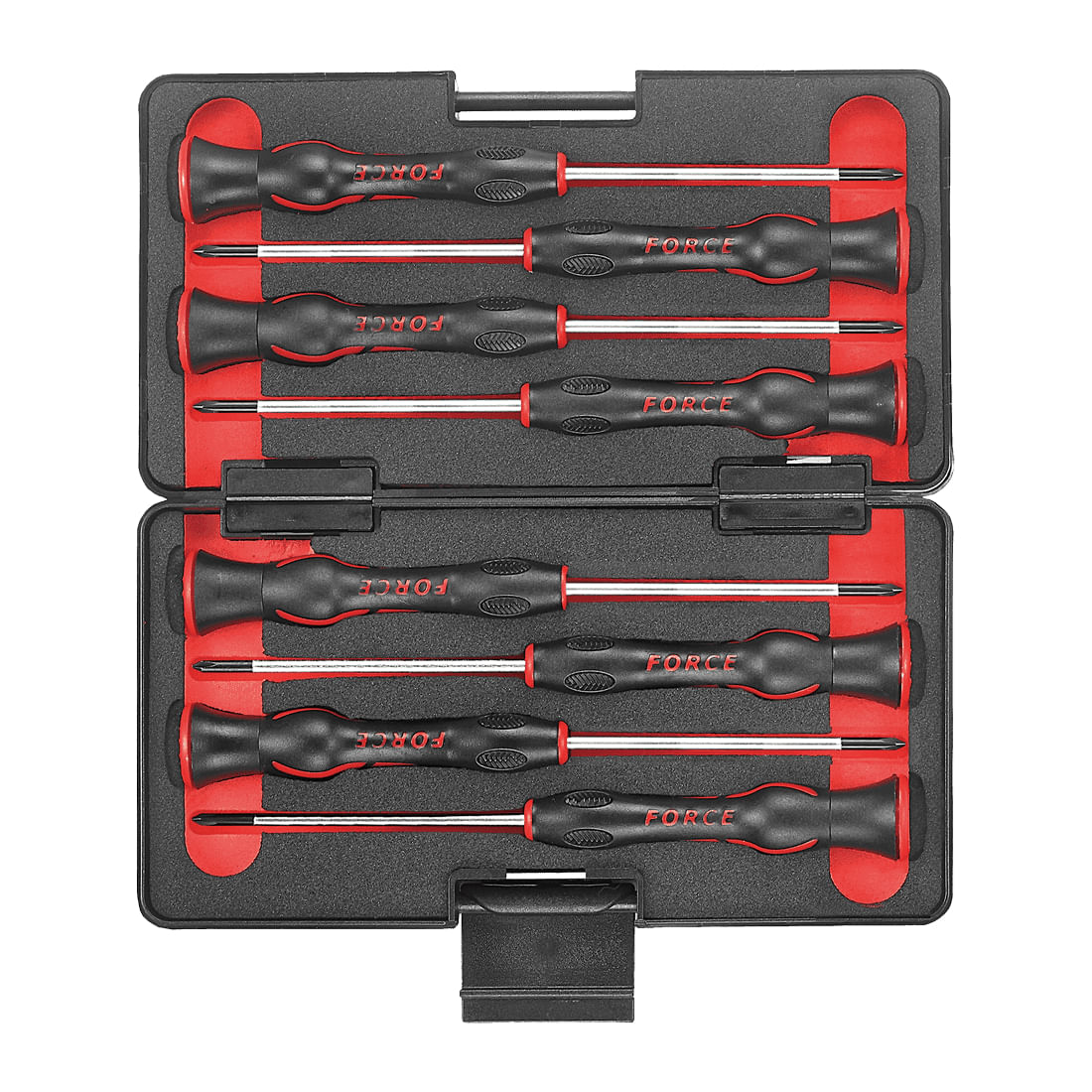 Juego 8 destornilladores p/joyero torx con pin t5h-t20h con estuche FORCE