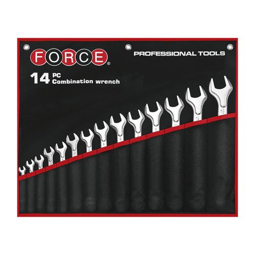 Juego 14 llaves combinadas 5/16"-1.1/4" con funda (old 5141s) FORCE