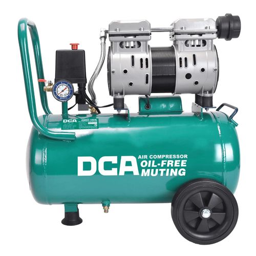 Compresor de aire horizontal libre de aceite 8bar 1.6cfm 24l 750w 110v/60hz/1f  DCA