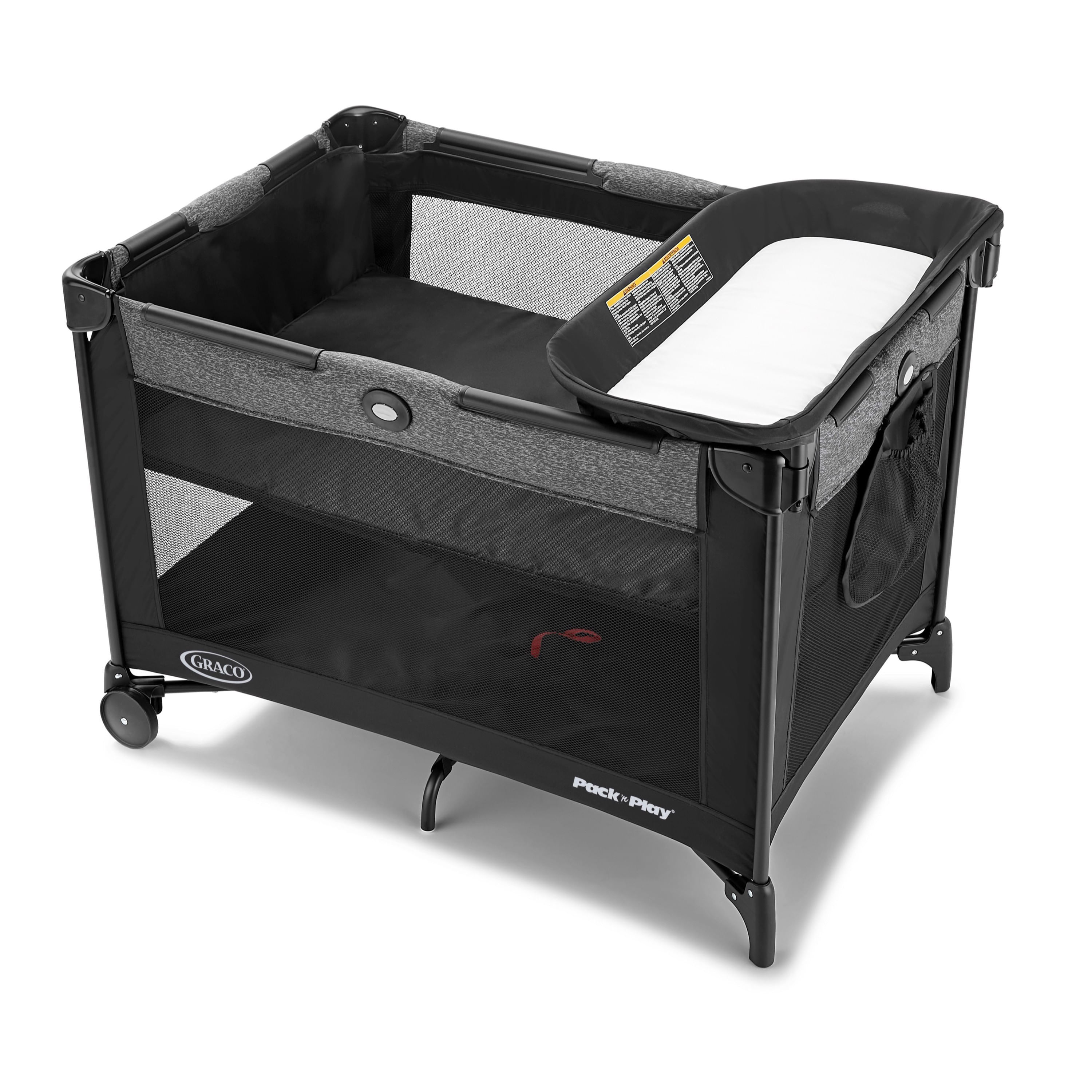 Cuna Corral Graco  Pack 'n Play Simple Solutions, Cambiador de Pañales Integrado, Patas y Ruedas Plegables, 2184951