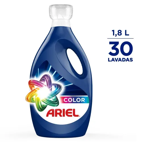 Detergente Líquido Ariel Color Remueve Manchas Cuida Color 30 Lavadas - 1 L
