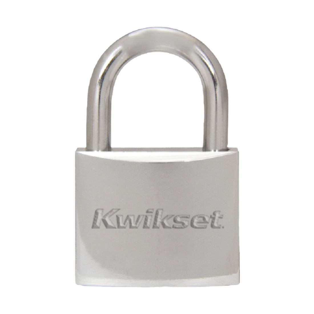 Candado latón macizo cromado cuello estándar KWIKSET 40mm en blíster