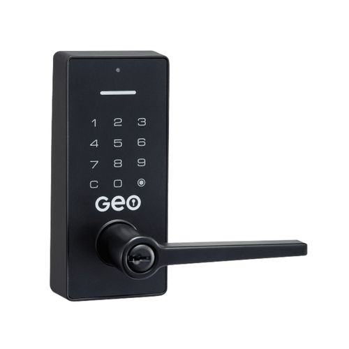 Cerradura digital Olbia ANSI/BHMA Grado 2 UL GEO resistencia al fuego (20min) negro (2 llaves)