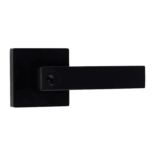 Cerradura de manija lira para baño GEO negro (sin llaves)