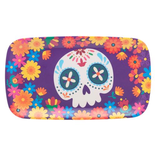 Bandeja Way To Celebrate de melamina con Catrina Halloween - 35 cm