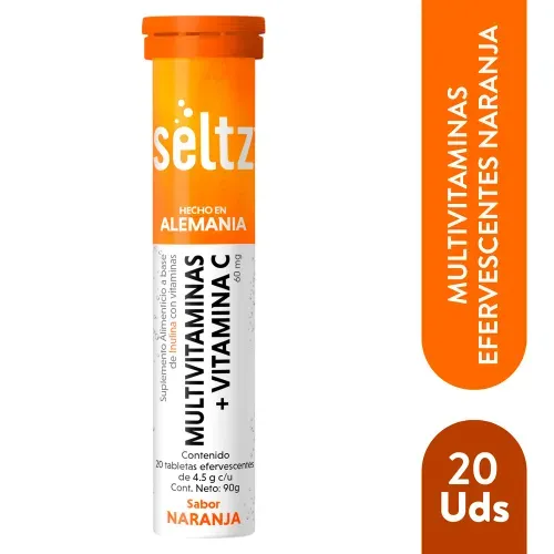 Multivitaminas Efervescentesnaranja 20 Unidad