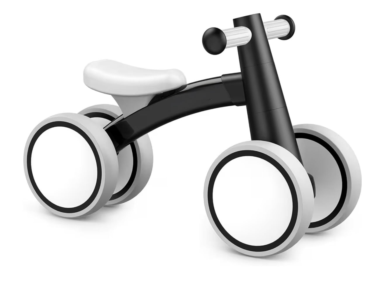 Bicicleta de balance para bebé The Baby Club de 12 a 36 meses ligera segura ergonómica negro