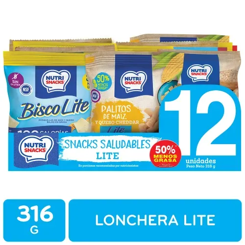 Snacks Nutrisnacks Saludables Lite Surtido 12 Pack - 316 g