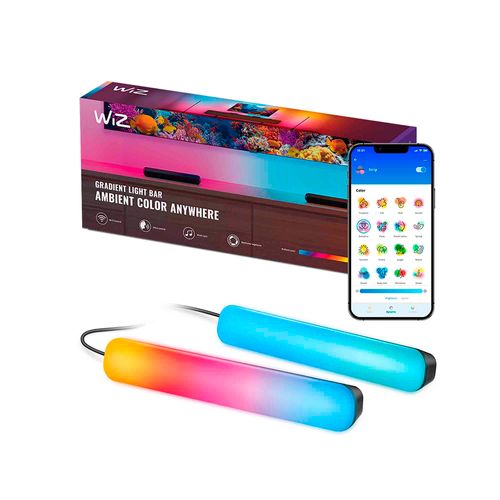 WiZ Iluminación de piso degradada  30cm RGBIC NAM