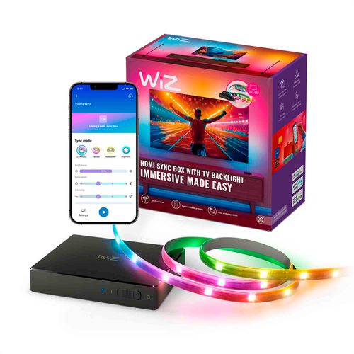 WIZ HDMI Sync Box con luz trasera para televisores de 55 in a 65 in​