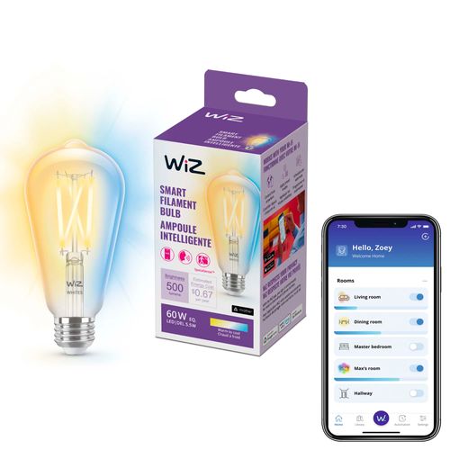 WIZ Bombillo Inteligente 5.5ST19/Wi-Fi BLE Tunable/927-50/CL6/1PF