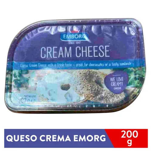 Queso Crema Emborg Copa Plast 200gr Ea