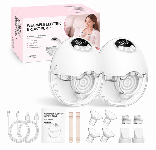 Extractor de leche eléctrico inalámbrico manos libres MY-382 pack de 2
