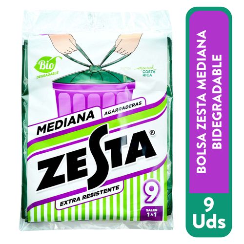 Bolsa Zesta Mediana Bio Paquete - 9 Unidades