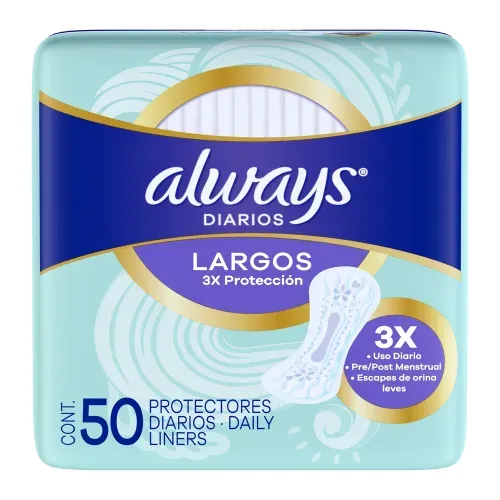 Protectores Diarios Largos Always - 50 Uds