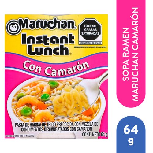 Sopa Maruchan ramen camarón - 64 g