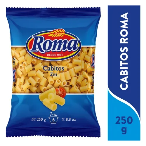 Pasta Roma Pequeños Cabitos Ziti - 250 g