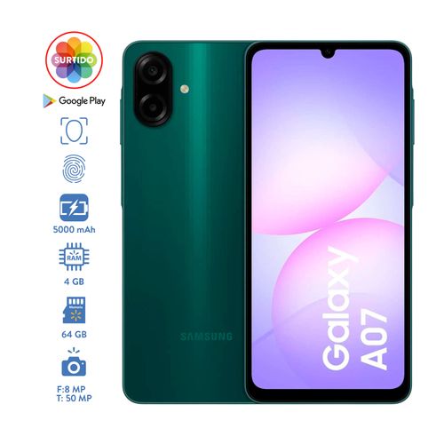 Celular Samsung Galaxy A07 4GB Ram 64GB almacenamiento
