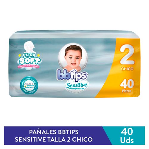 Pañal Bb Tips Para Bebé, Talla 2 40 unidades