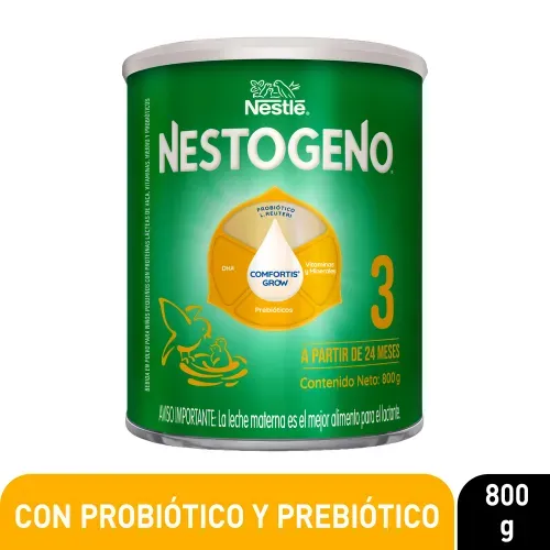 Alimento lácteo NESTOGENO® 3 Lata - 800 g-Precio indicado por form inf etapa 3