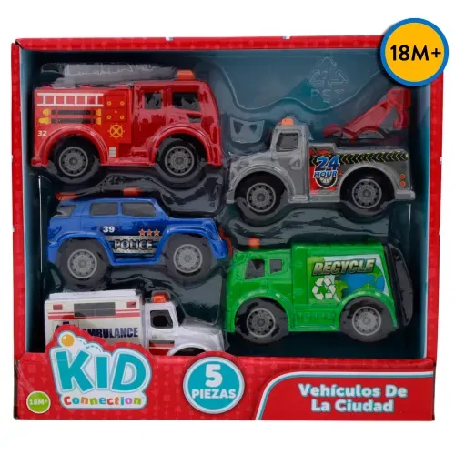 Vehiculos De La Ciudad 5 Pzs