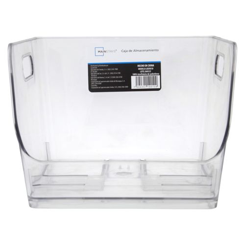 Caja de almacenamiento Mainstays apilable de PET