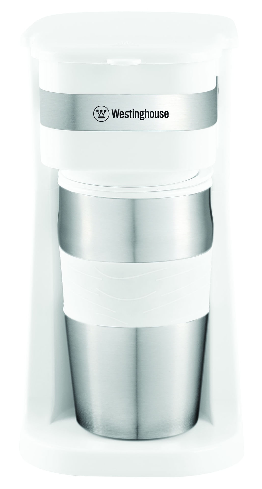 Cafetera Westinghouse individual mug térmico blanca WKCMGO11WH