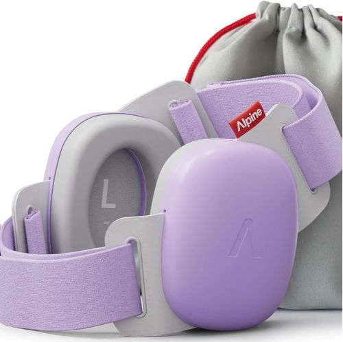 Cascos antiruido para bebés y niños Alpine muffy baby de 3 meses a 4 años morado