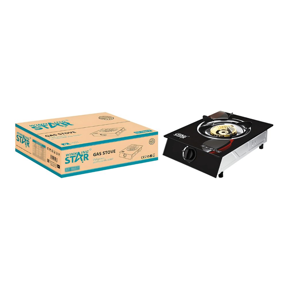 Cocina de Gas Winning Star ST-9657 Con Encendido Electrico Negro