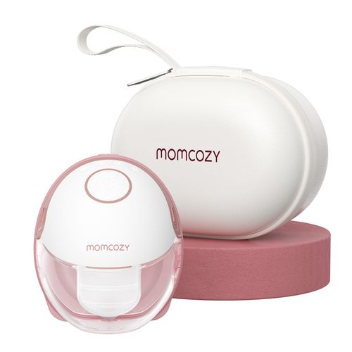 Sacaleches portátil Momcozy M6 con batería de larga duración y capacidad de 180 ml una copa rojo