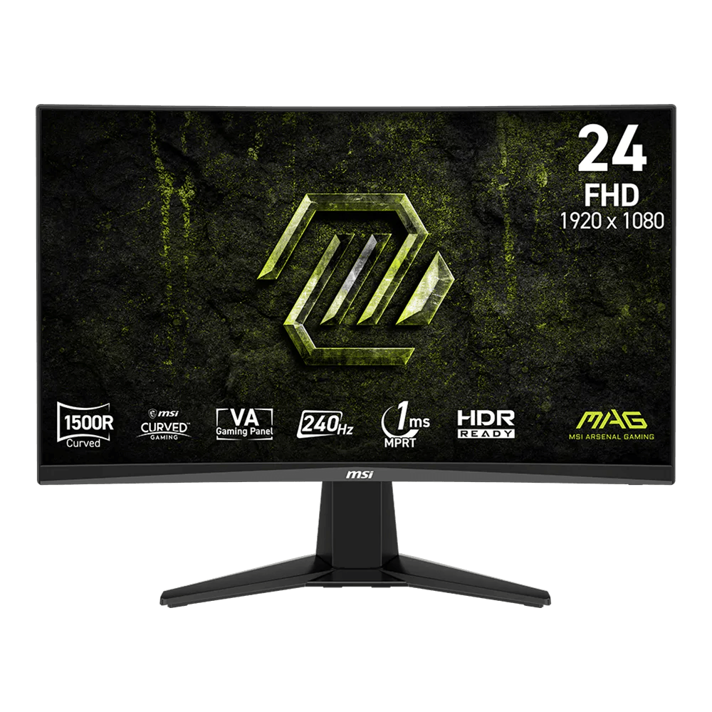Monitor MSI MAG 245C X24 24 Pulg Curvo 1500R FHD 240 Hz AMD FreeSync Premium DisplayPort HDMI