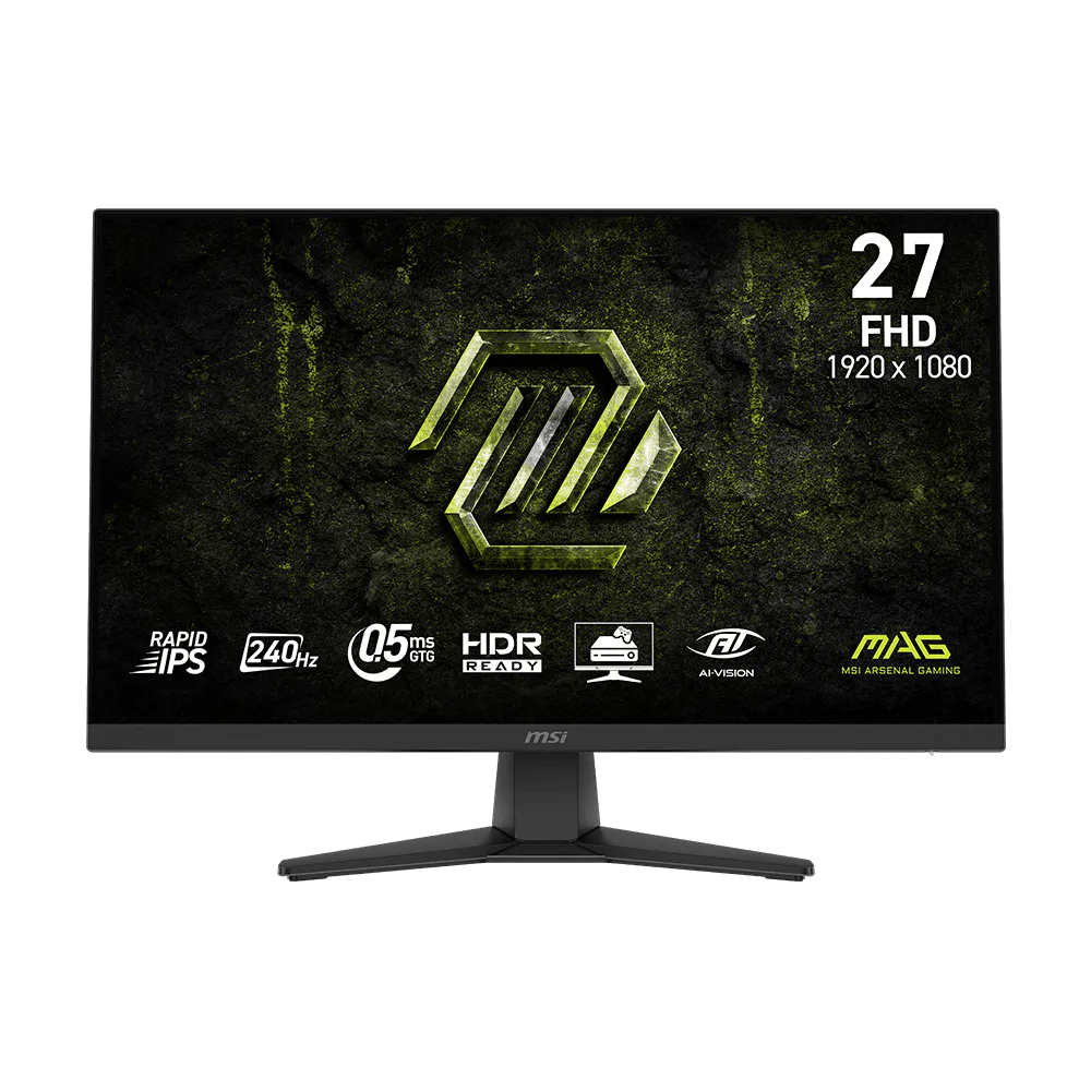 Monitor Gaming MSI MAG 272F X24 27 Pulg Plano FHD FreeSync Premium Negro