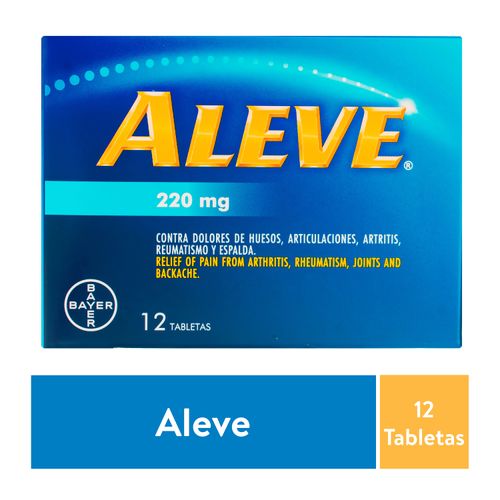 Aleve Extra Fuerte, Caja 12 Tabletas