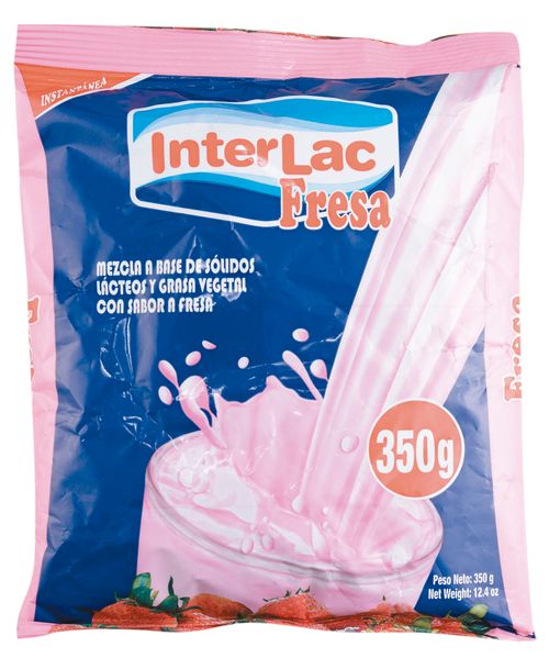 Bebida Interlac láctea sabor fresa - 350 g