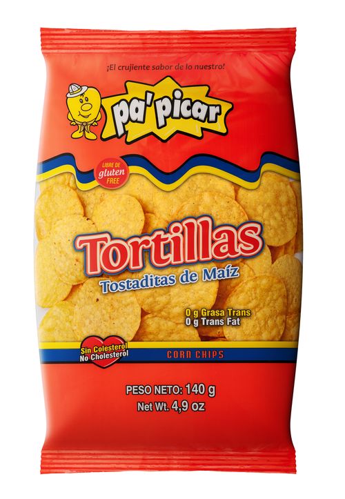 Tortilla P'picar Tostaditas De Maiz - 140 g