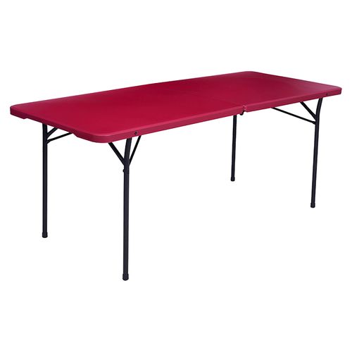 Mesa Mainstays Plegable De 6 PiesTamaño Del Producto (Cm): 182,8X76X73,7 CmDoblado A La Mitad. Tablero De Pp Moldeado Al Vacío