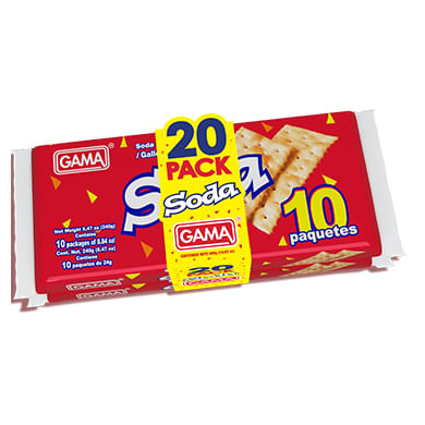 2 Pack Galleta Soda Gama - 480gr